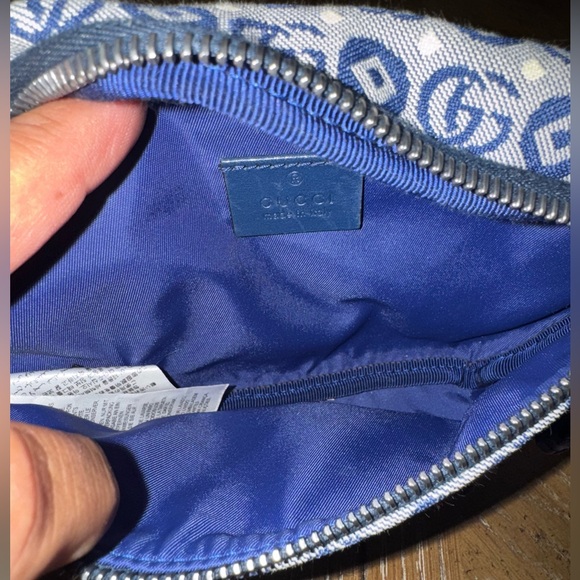 Authentic Gucci Kids jacquard logo-patch belt bag! Blue! Kids luxury! - Picture 9 of 11